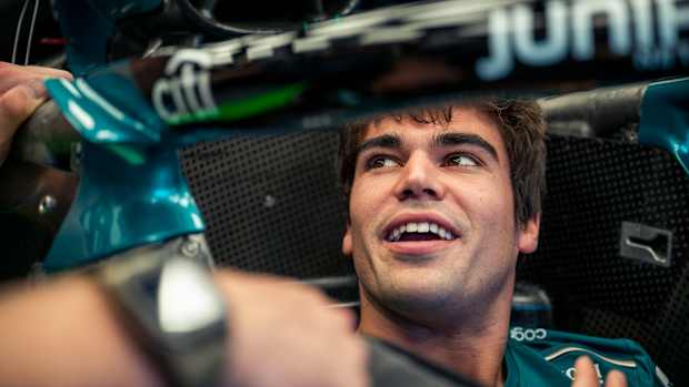 Lance Stroll in Aston Martin
